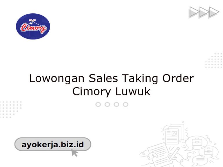 Lowongan Sales Taking Order Cimory Luwuk